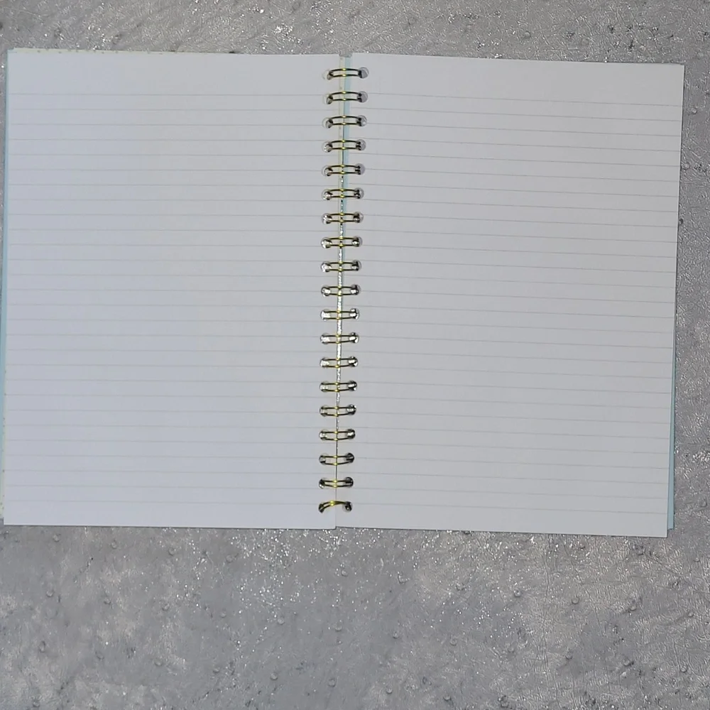 Sky Blue Spiral Hardcover Notebook - 7.0